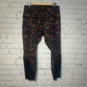 Lululemon Wunder Under Crop Legging Flowerescent Multi Scallop Luxtreme Sz L/12